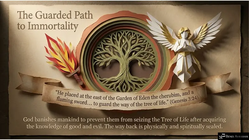 The guarded path to immortality: the cherubim and the flaming sword (Genesis 3:24)