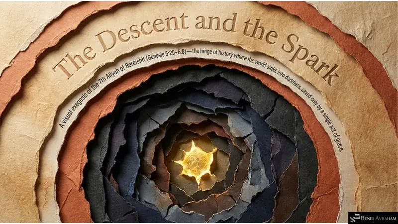 The Descent and the Spark: a visual exegesis of the Seventh Aliyah of Bereishit (Genesis 5:25–6:8)