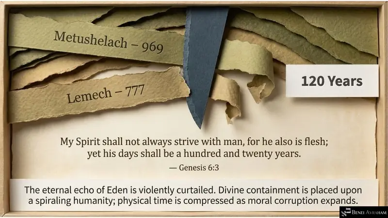 My Spirit shall not always strive with man: 120 years (Genesis 6:3)