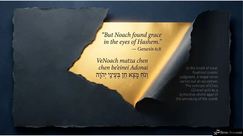 But Noach found grace in the eyes of Hashem (Genesis 6:8)