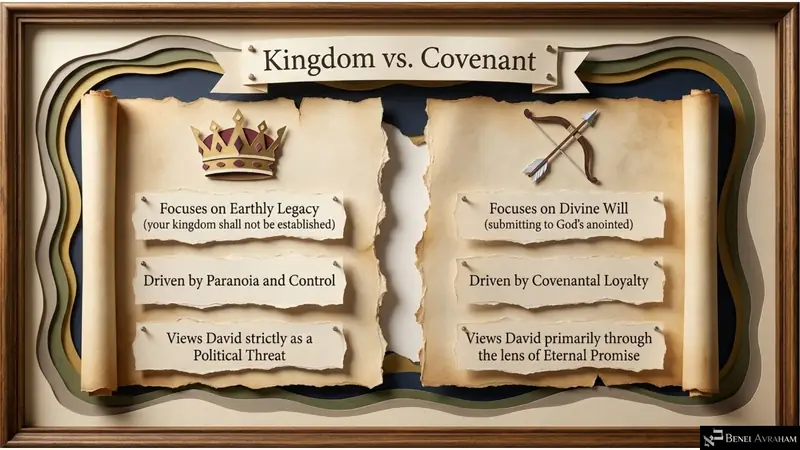 Kingdom versus covenant: Shaul and Yehonatan compared