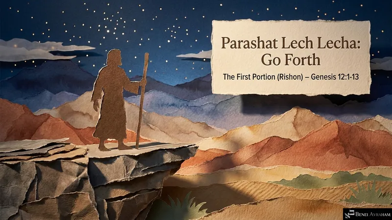 Parashat Lech Lecha: Go Forth, the first portion (Rishon), Genesis 12:1–13