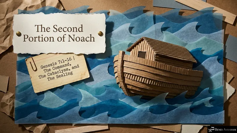 The Second Portion of Noach, Genesis 7:1–16: the command, the cataclysm and the sealing