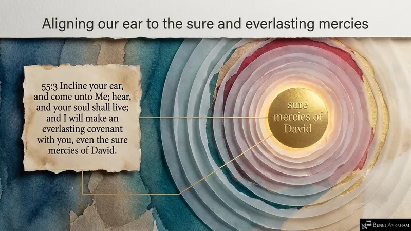 Incline your ear: an everlasting covenant, the sure mercies of David (Isaiah 55:3)