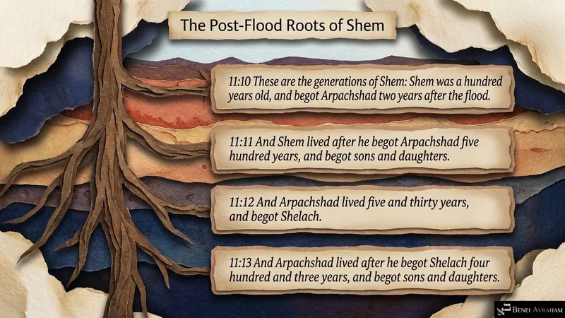 The post-flood roots of Shem: Shem, Arpachshad and Shelach (Genesis 11:10–13)